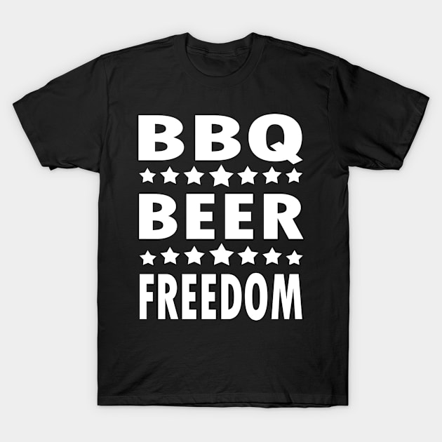 Grilling BBQ beer freedom T-Shirt by HBfunshirts
